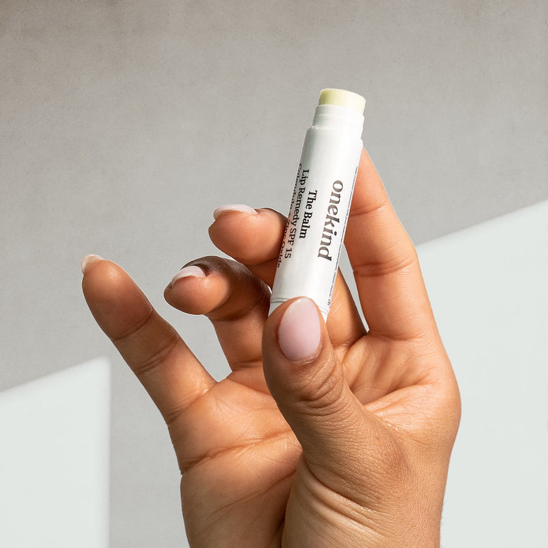 The Balm Lip Remedy SPF 15 (3-pack) — product shot | Onekind